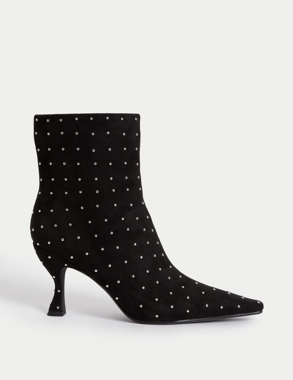 Studded Pointed Ankle Boots M S Collection M S