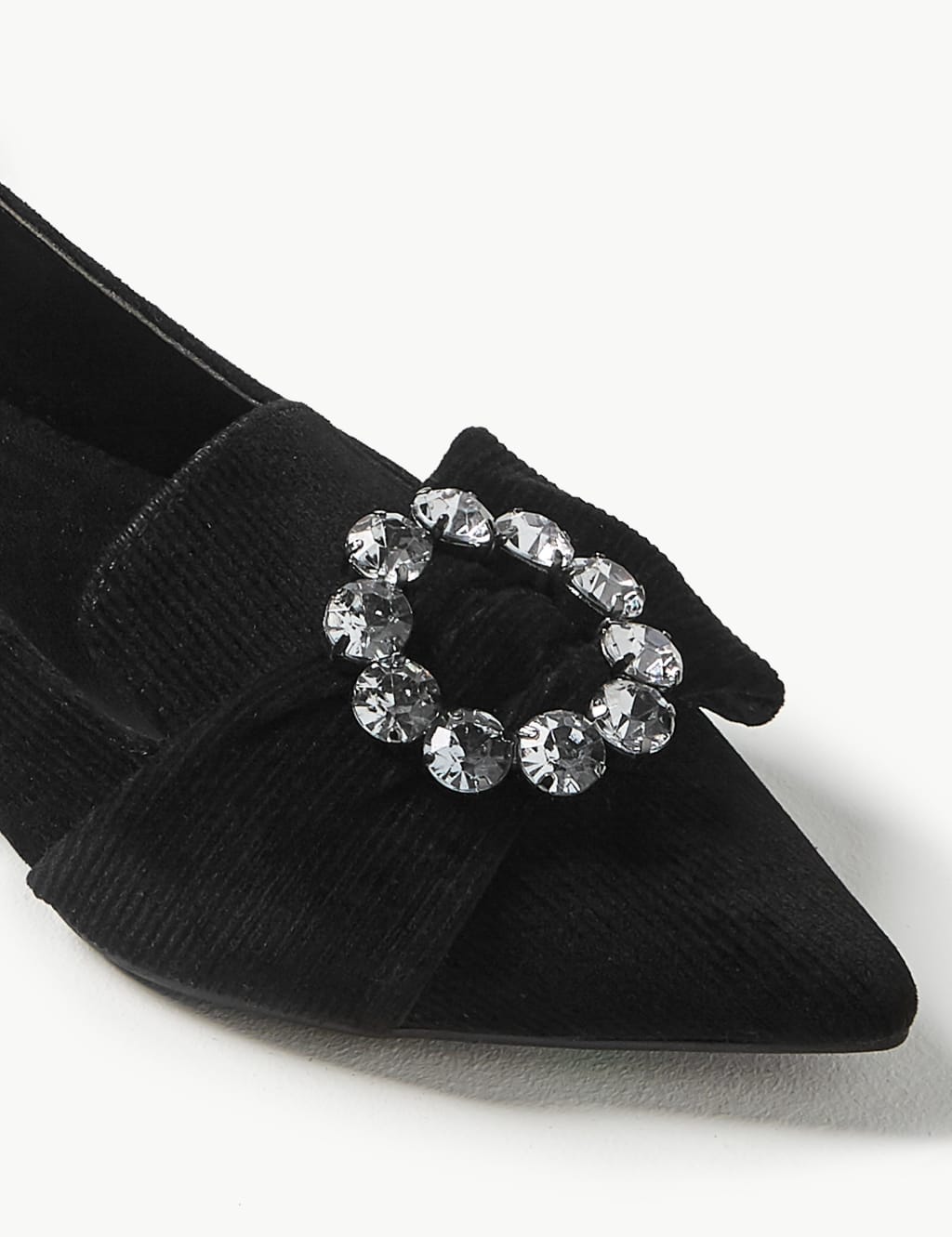 Jewel Block Heel Slingback Court Shoes 5 of 6