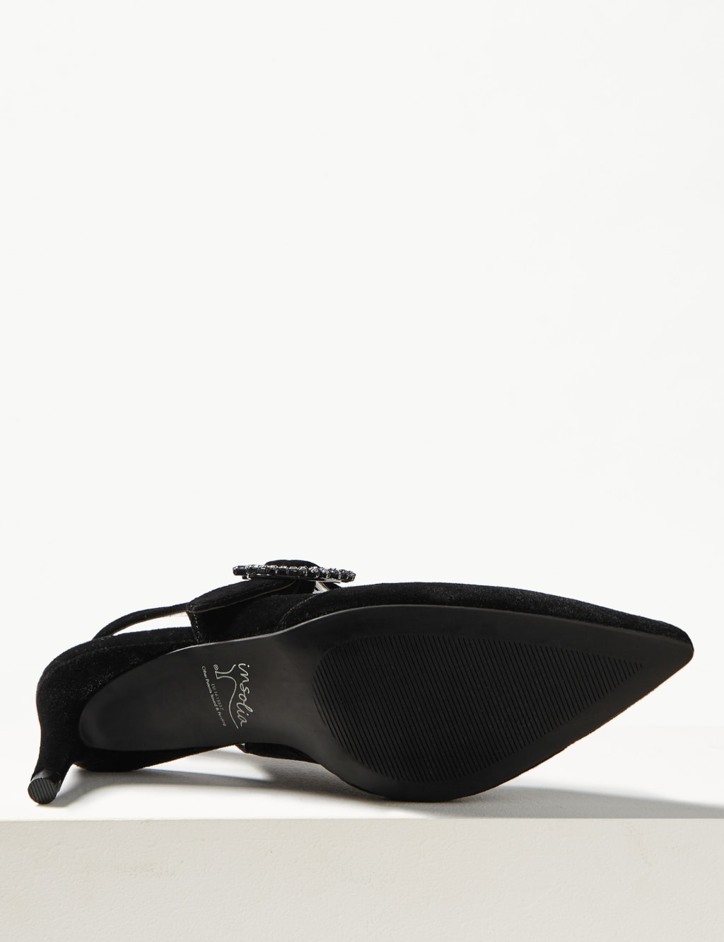 Kitten Heel Buckle Slingback Court Shoes 6 of 6