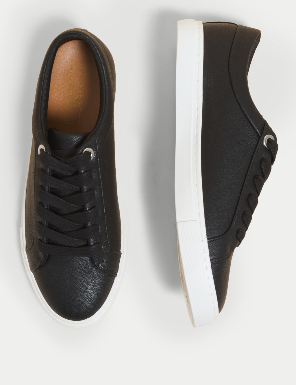 Lace Up Eyelet Detail Trainers M S Collection M S