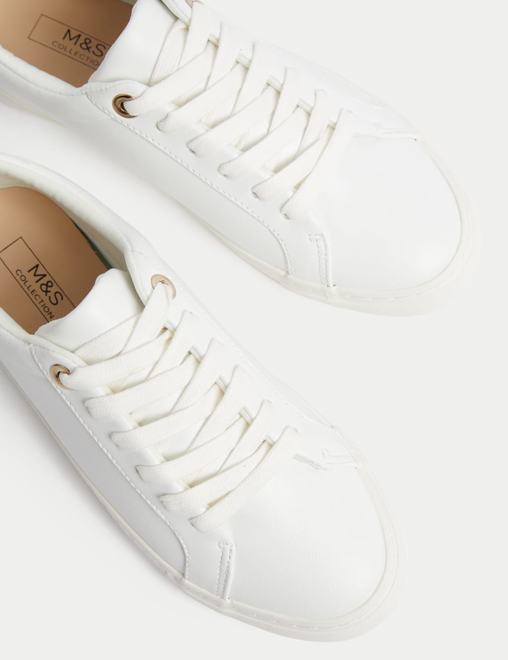 M&s white shoes store