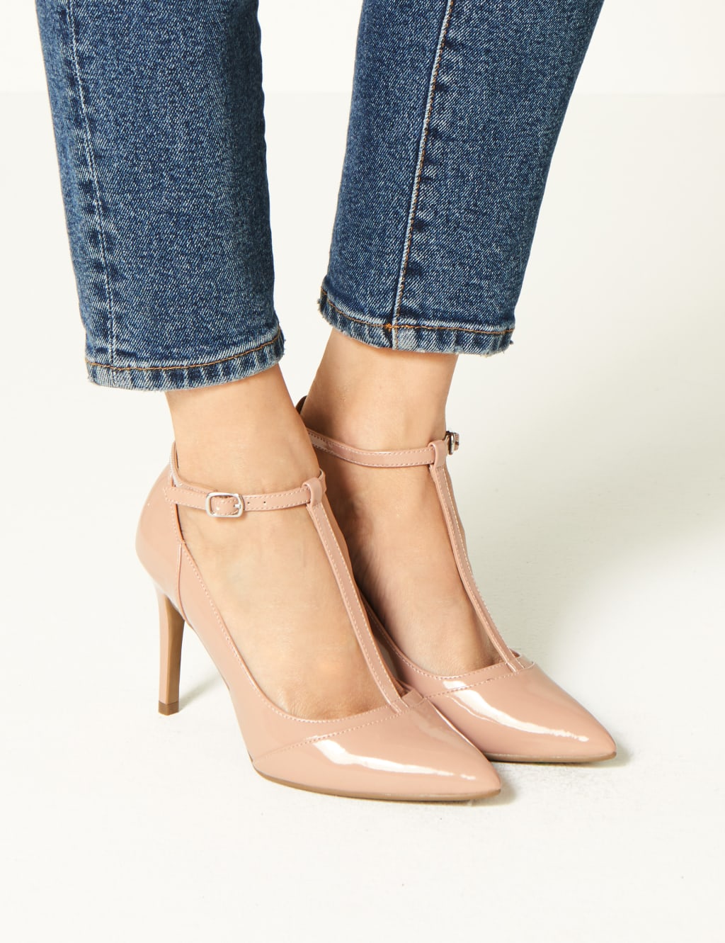 Marks and spencer t bar shoes outlet