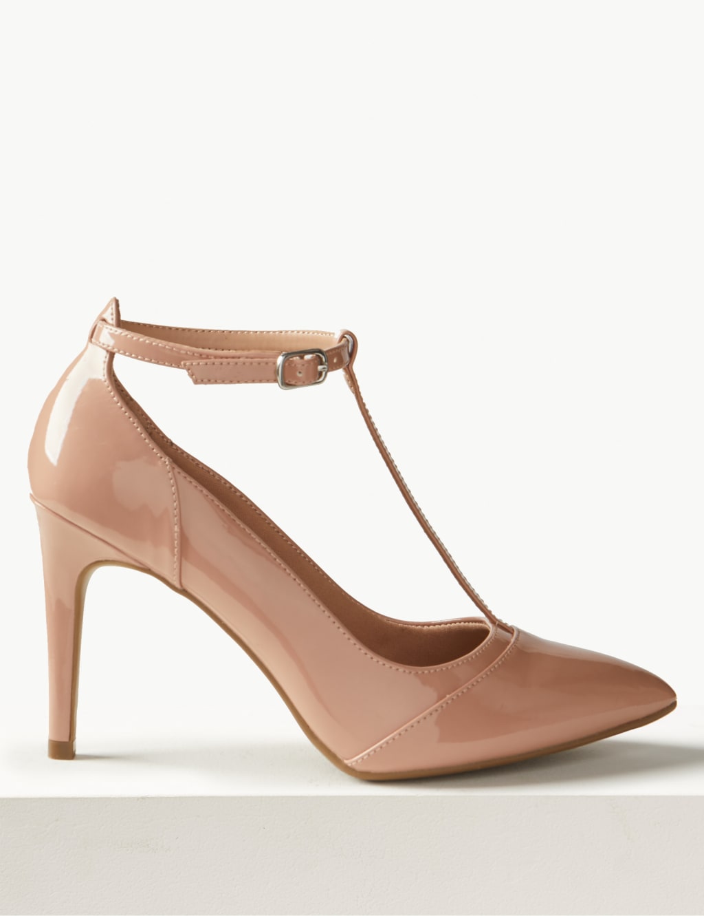 T bar nude shoes hot sale