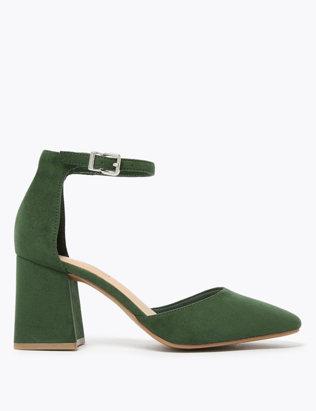 Pointed toe ankle strap block heels new arrivals
