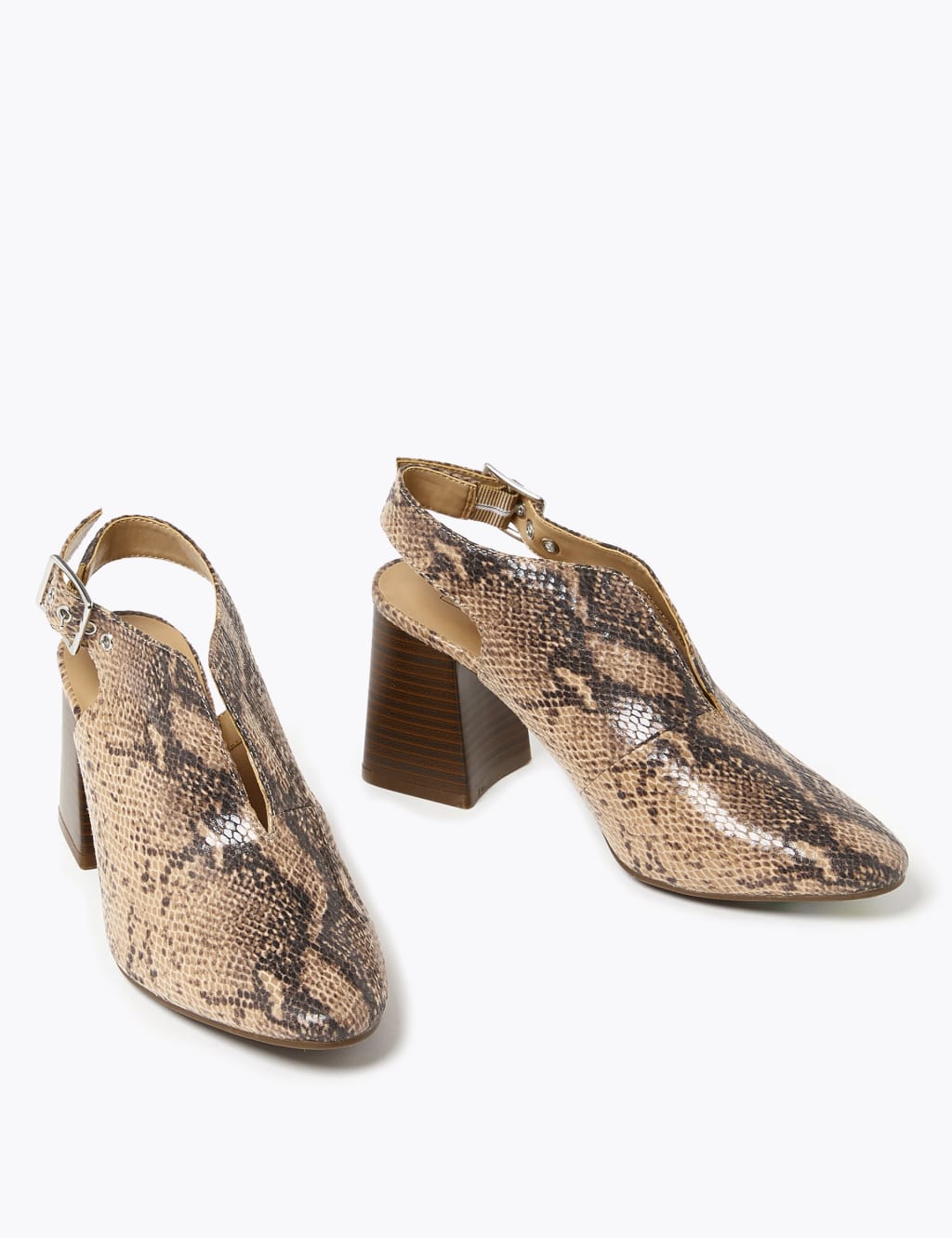 Block Heel Slingback Shoes 3 of 5