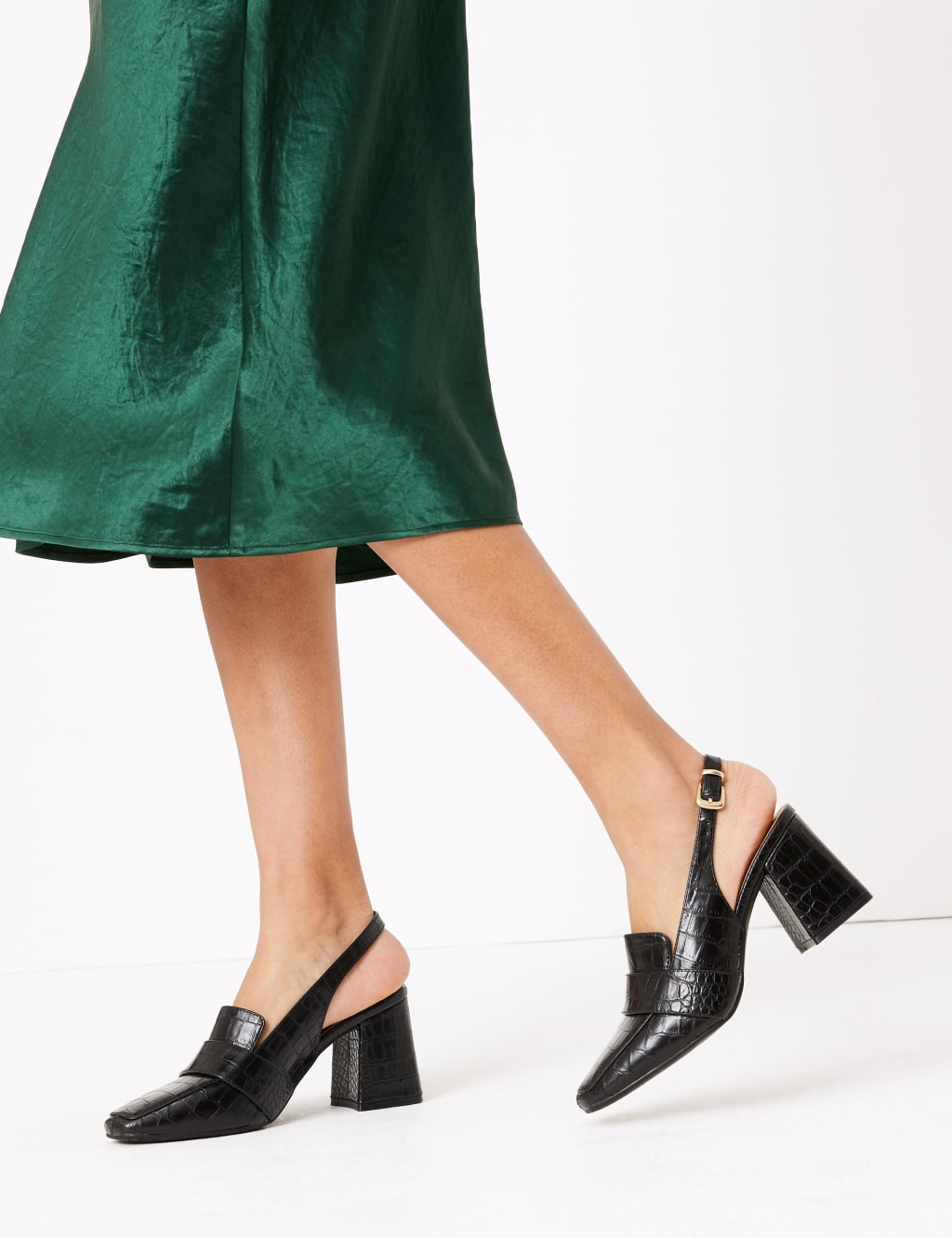 Square toe slingback shoes sales
