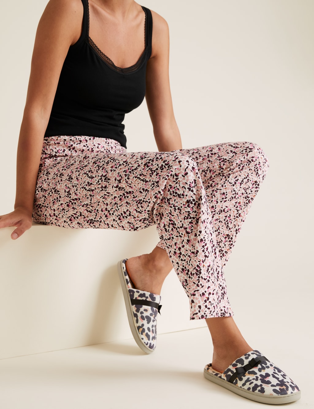 Bow Mule Slippers with Secret Support M S Collection M S
