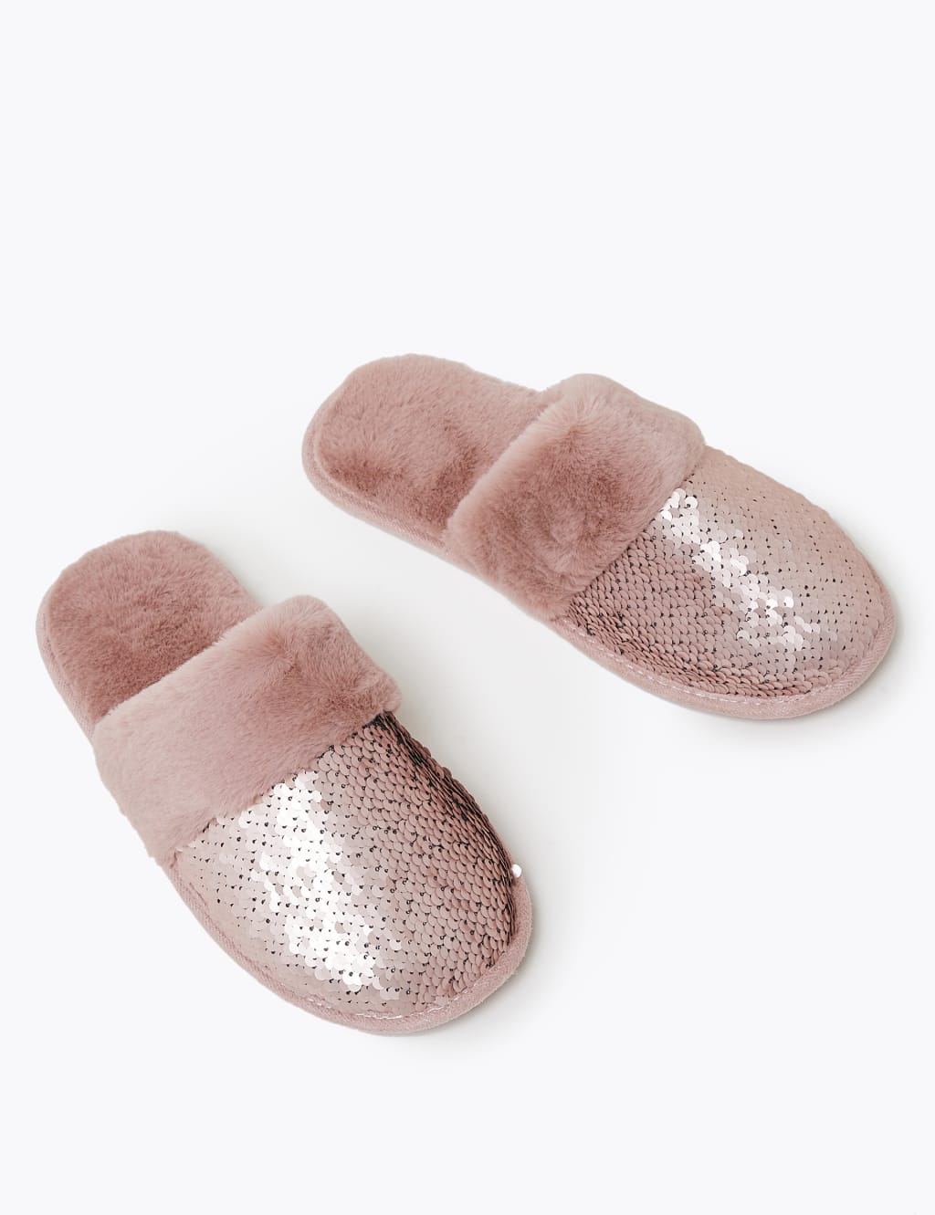 Sequin mule slippers discount