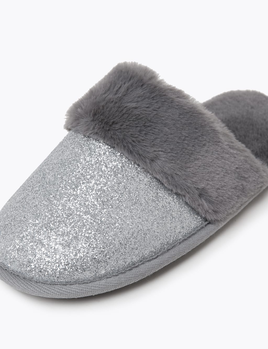 Glitter mule slippers sale