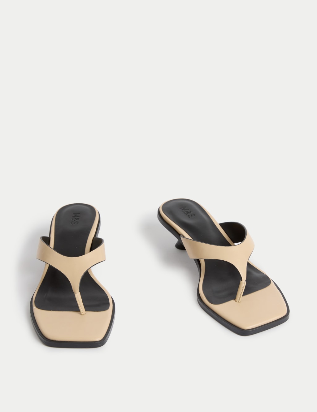 Kitten Heel Toe Thong Sandals 2 of 3
