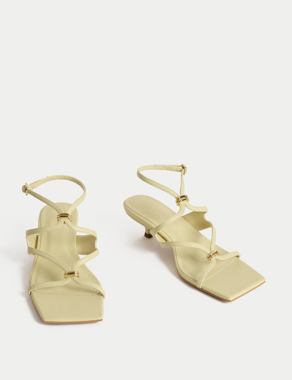 Buckle Kitten Heel Sandals 2 of 3