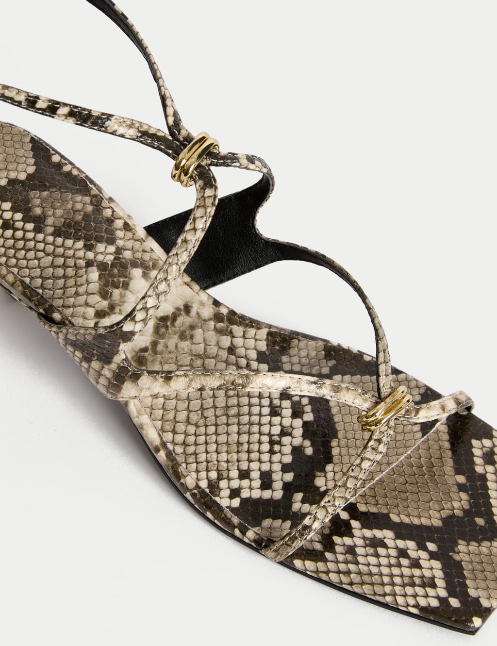 Buckle Kitten Heel Sandals 3 of 3