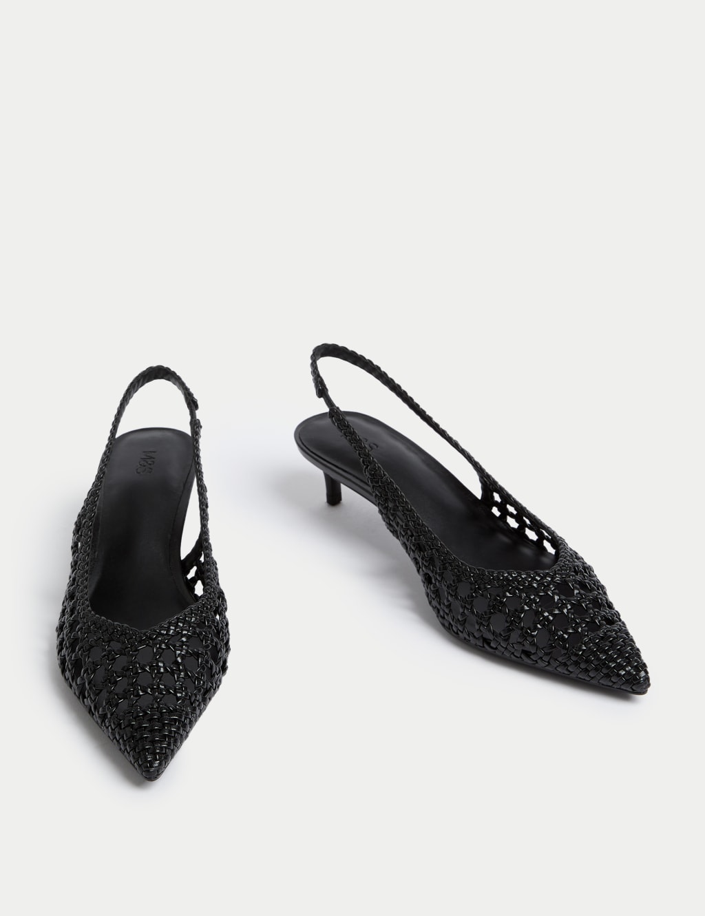 Woven Kitten Heel Slingback Shoes 2 of 3