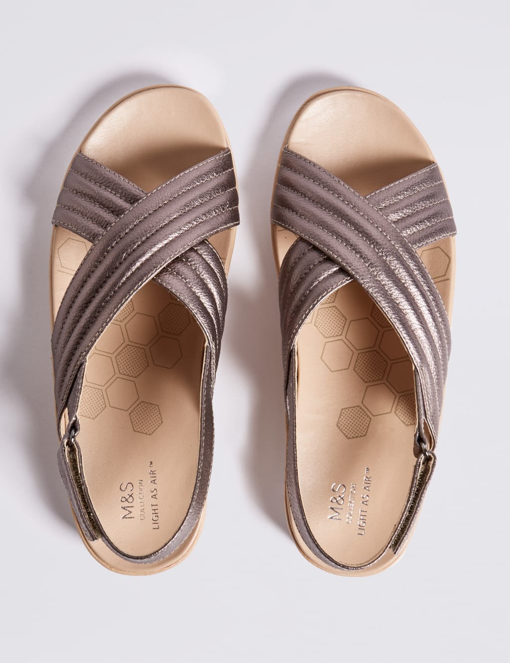 Leather Cross Strap Sandals 4 of 6