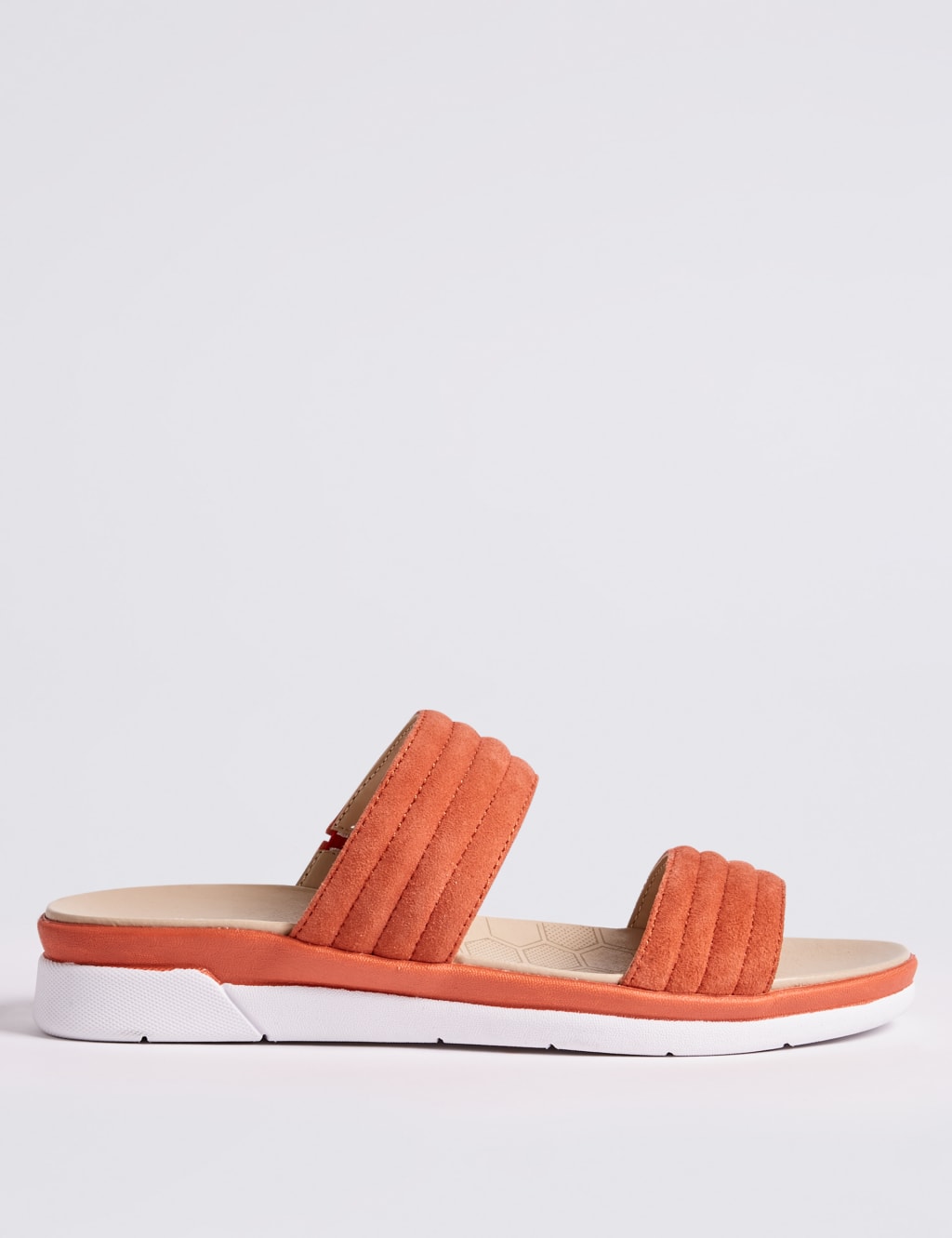 Suede Two Strap Mule Sandals 2 of 6