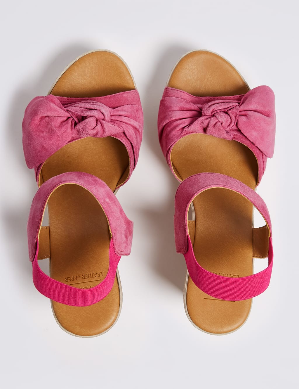 Suede Wedge Heel Bow Espadrilles 3 of 5