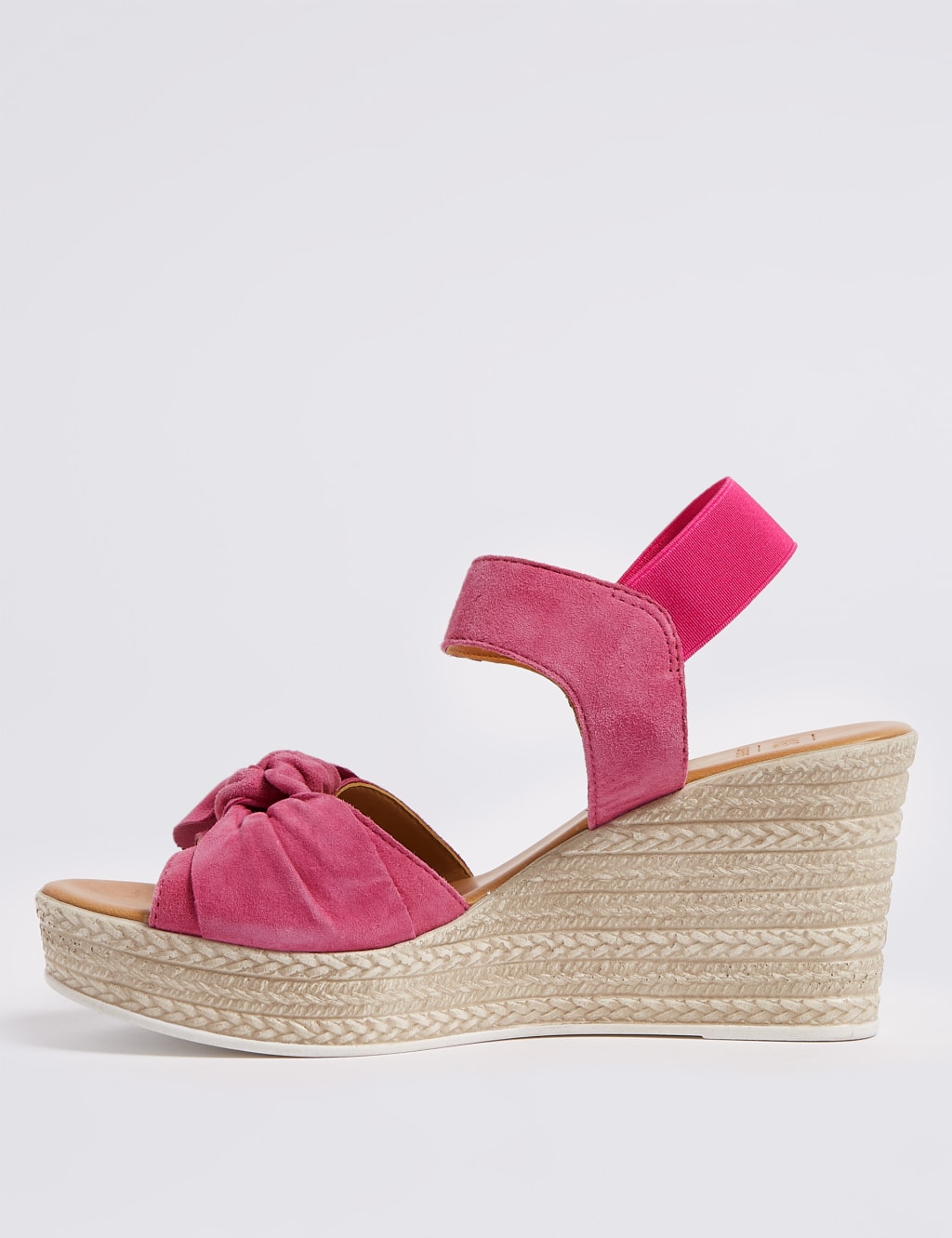 Suede Wedge Heel Bow Espadrilles 4 of 5