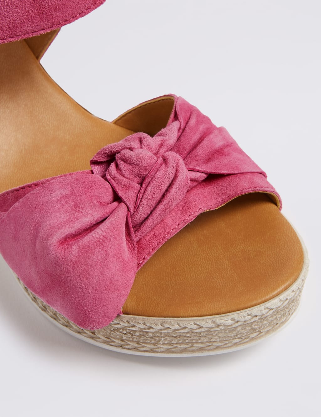 Suede Wedge Heel Bow Espadrilles 5 of 5