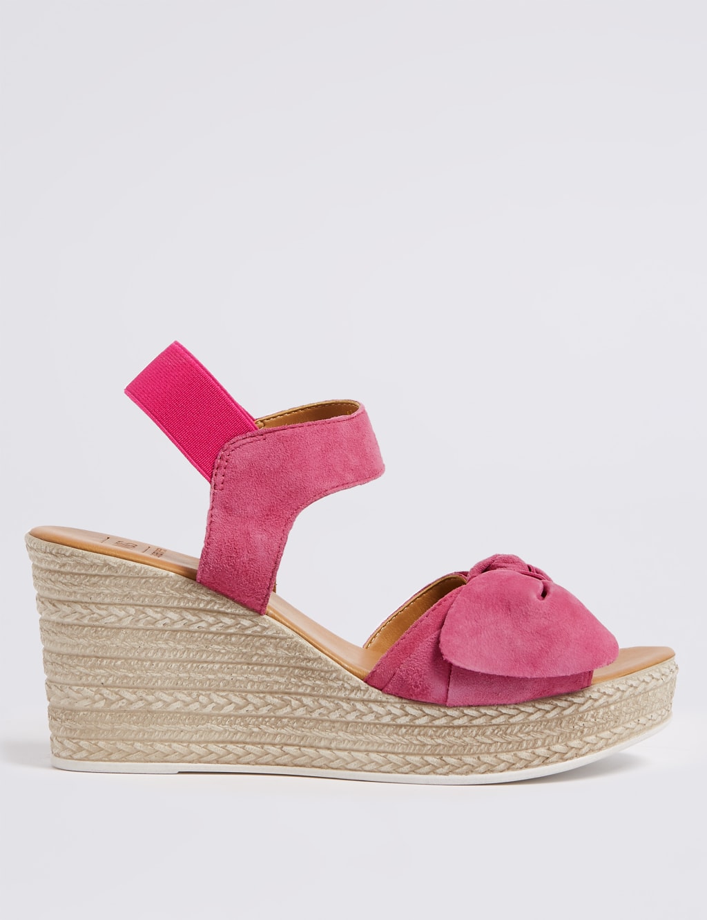 Suede Wedge Heel Bow Espadrilles 1 of 5