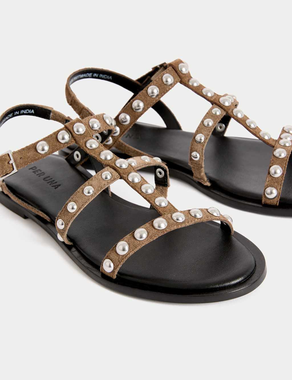 Suede Flat Gladiator Sandals 3 of 3