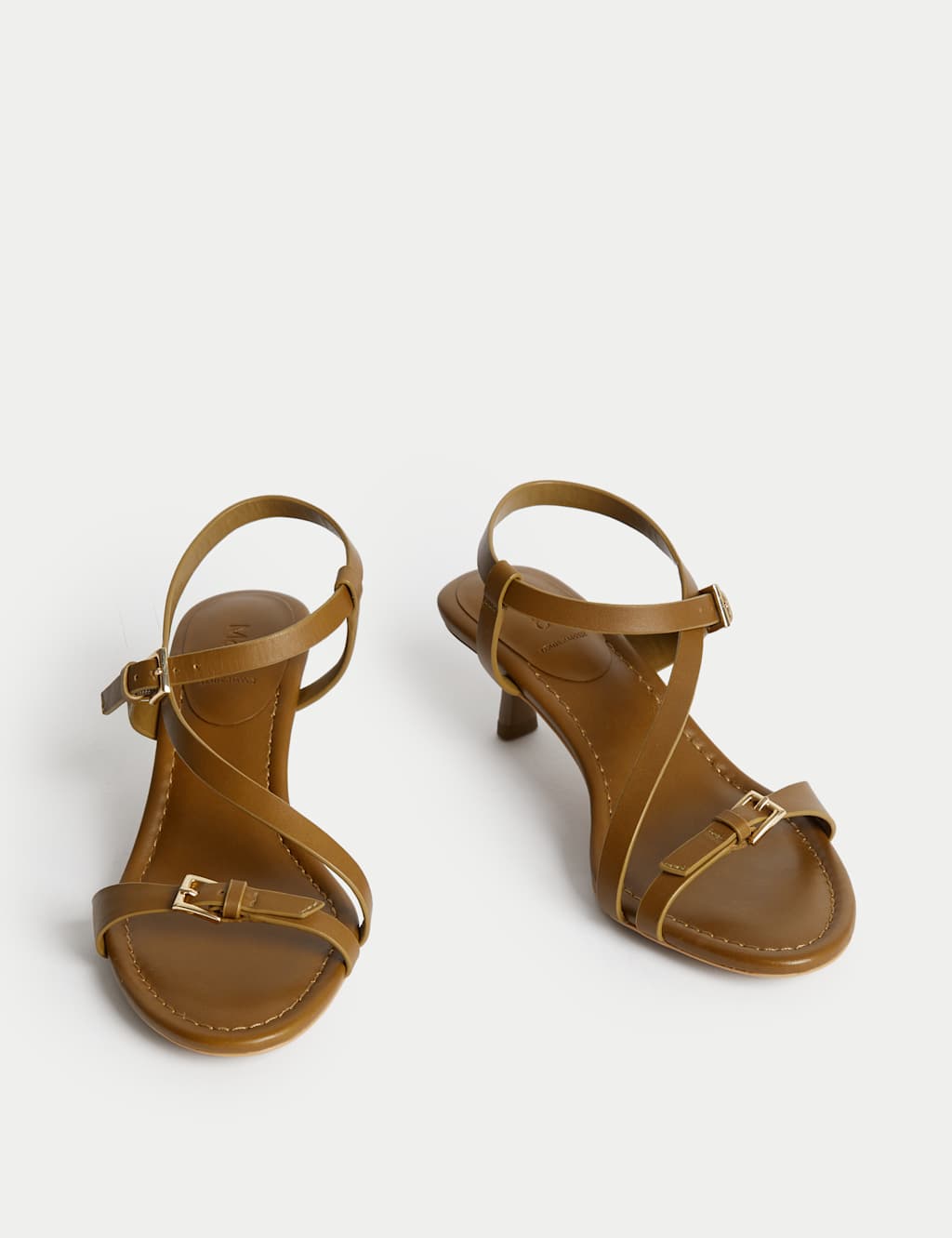 Buckle Kitten Heel Sandals 2 of 3
