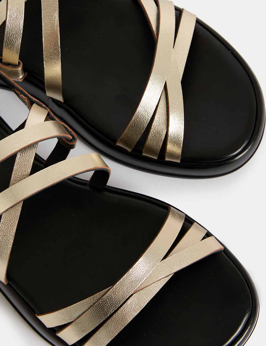 Leather Strappy Flatform Sandals 3 of 3