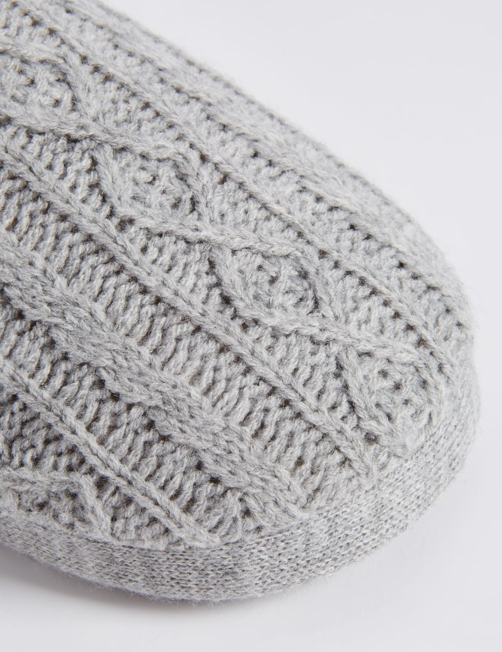 Cable Knit Mule Slippers with Memory Foam 6 of 6