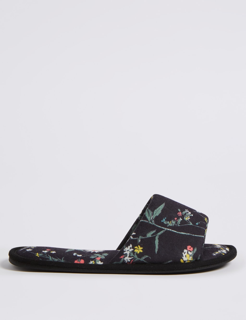 Floral Print Mule Slippers 2 of 6