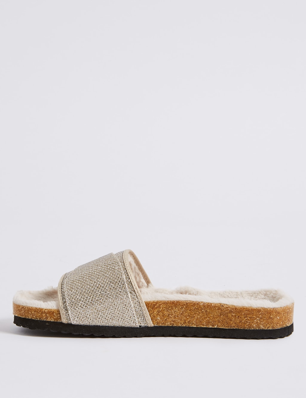 Faux Fur Buckle Slide Mule Slippers 5 of 6
