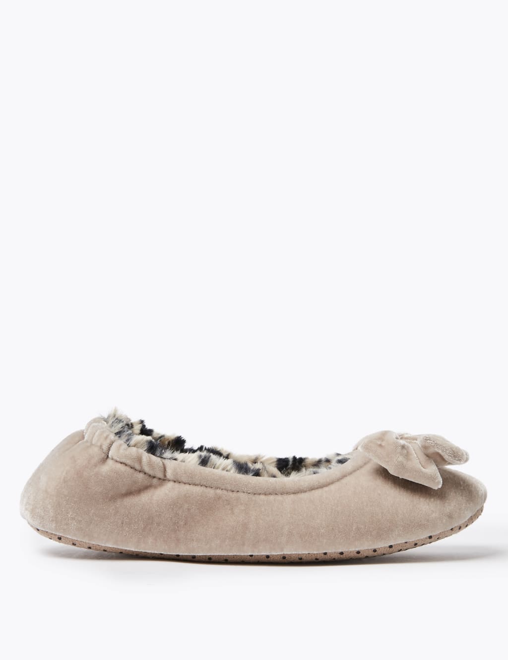 Fluffy Bow Ballerina Slippers 2 of 5