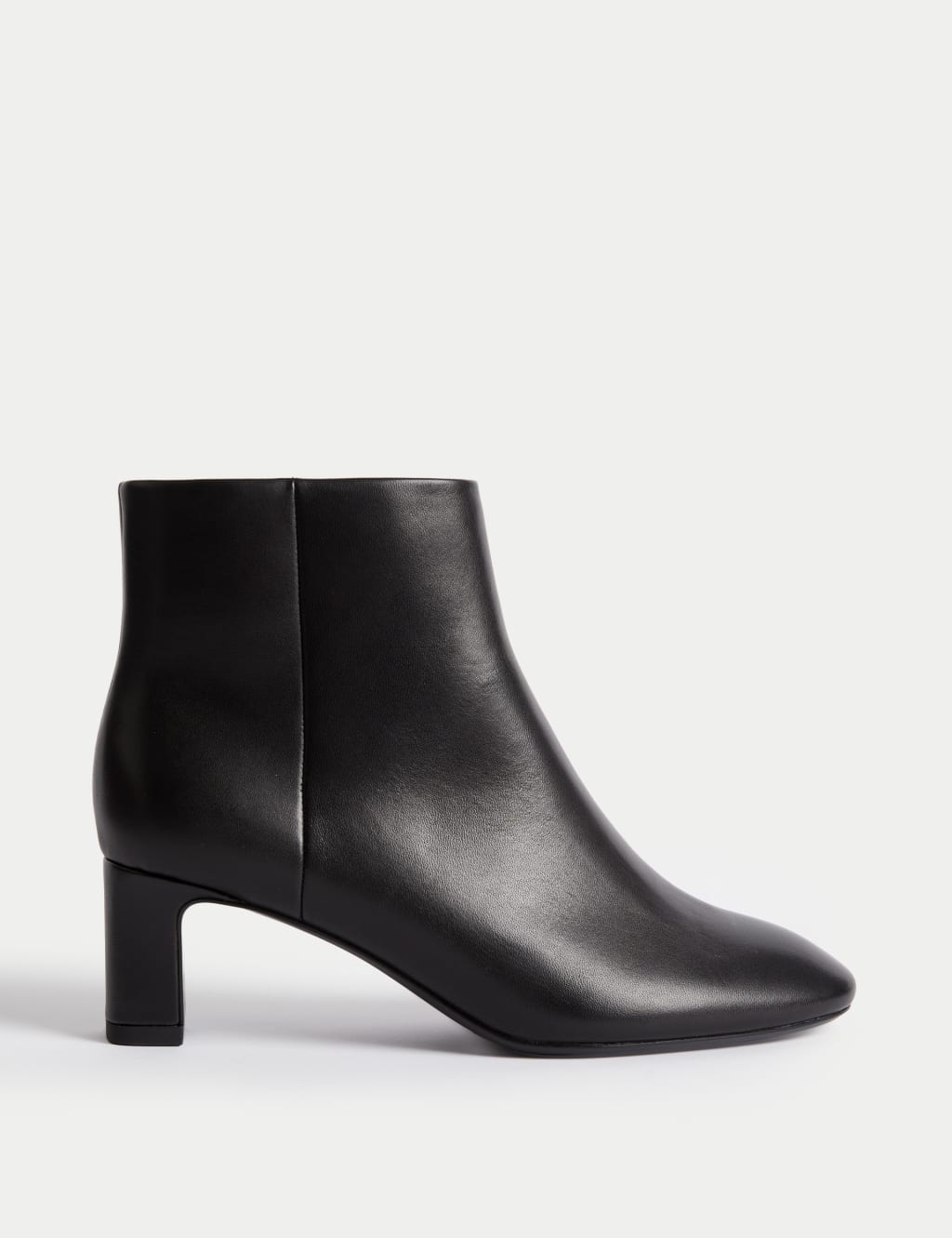 Wide fit black heeled boots online