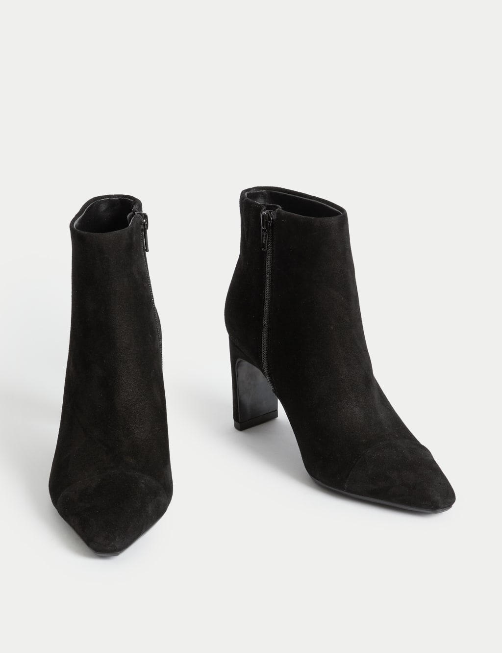 Block heel pointed boots store