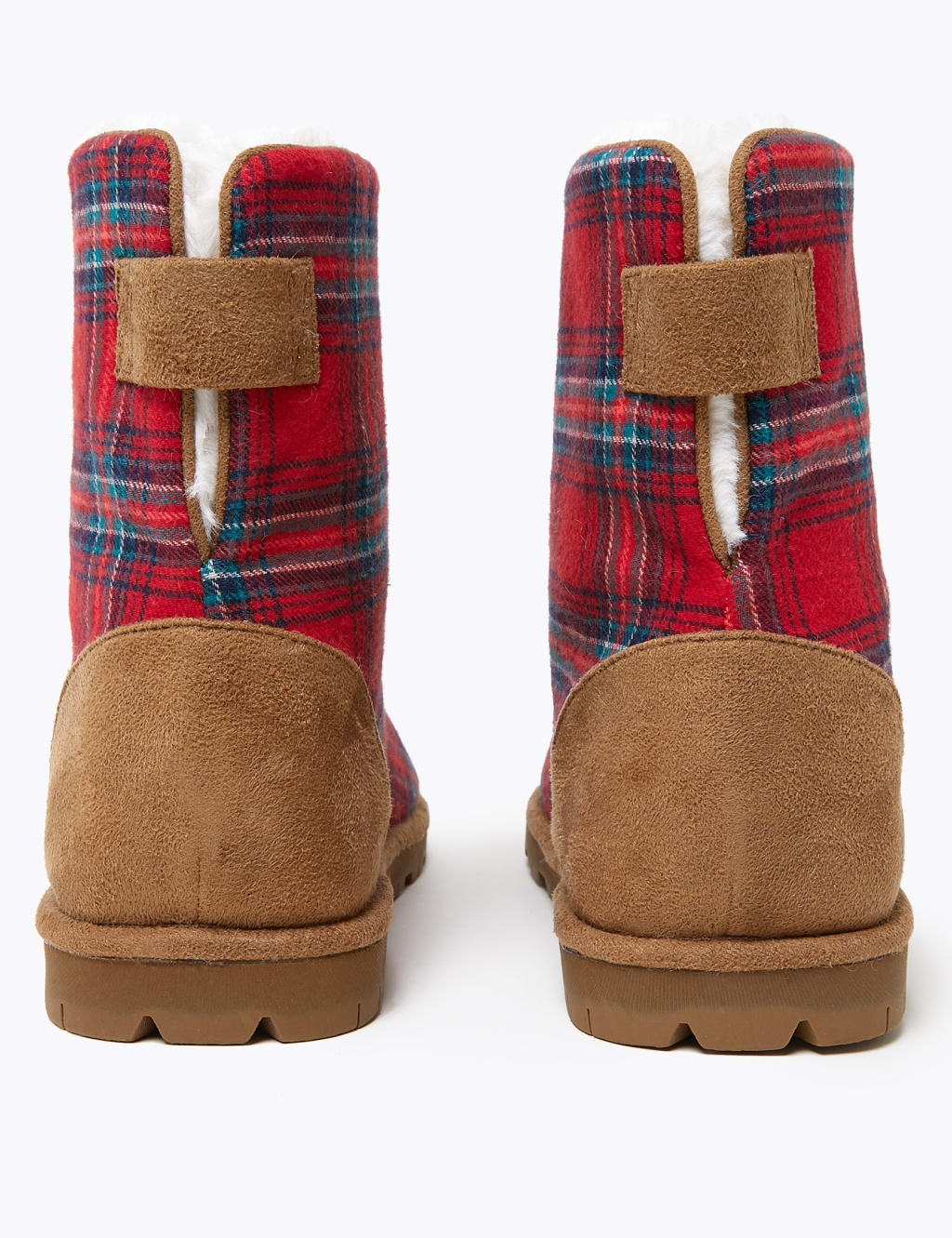 Checked Slipper Boots M S Collection M S