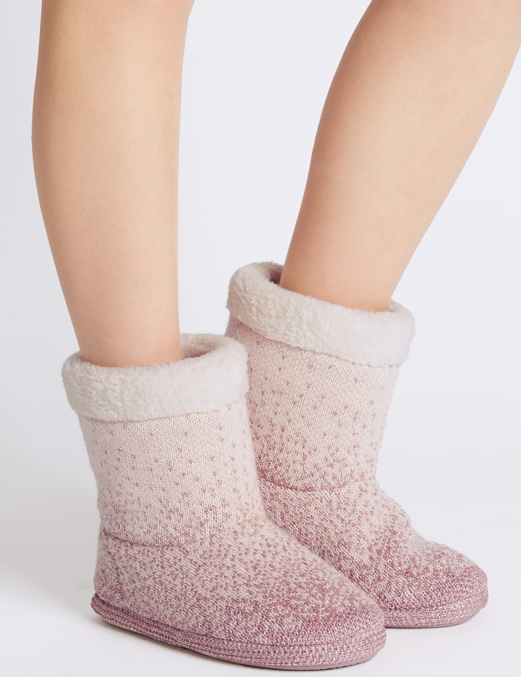 Glitter slipper boots clearance