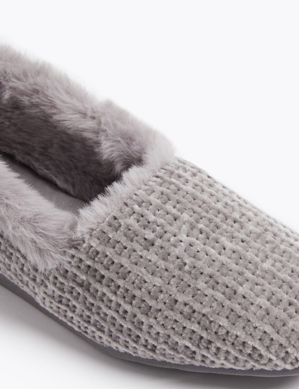 Chenille Square Toe Ballerina Slippers 3 of 4