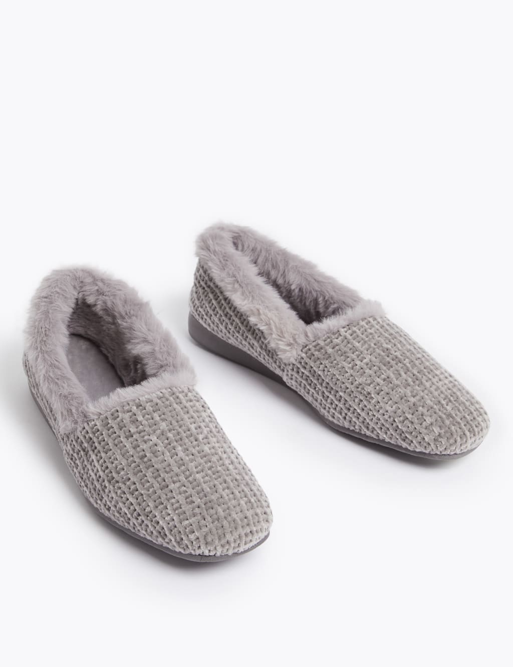 Chenille Square Toe Ballerina Slippers 2 of 4