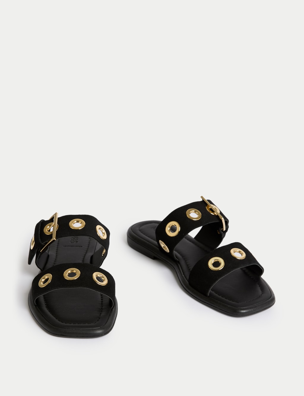 Suede Flat Mule Sandals 2 of 3
