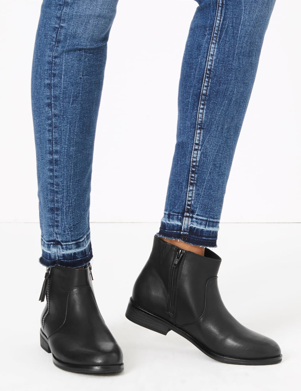 Borg Lined Side Zip Ankle Boots 1 of 5
