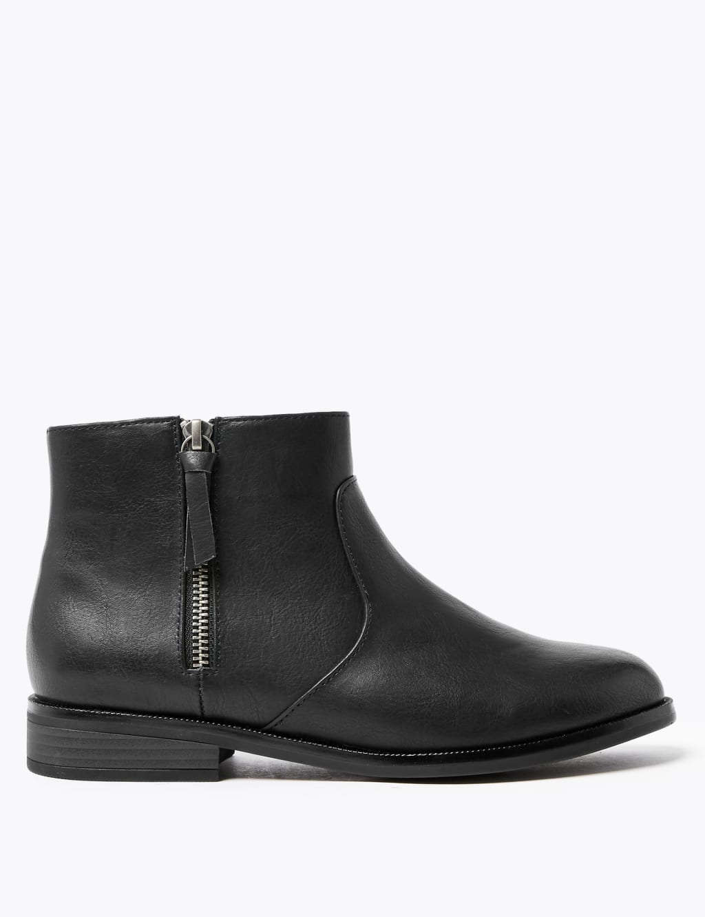 Borg Lined Side Zip Ankle Boots 2 of 5