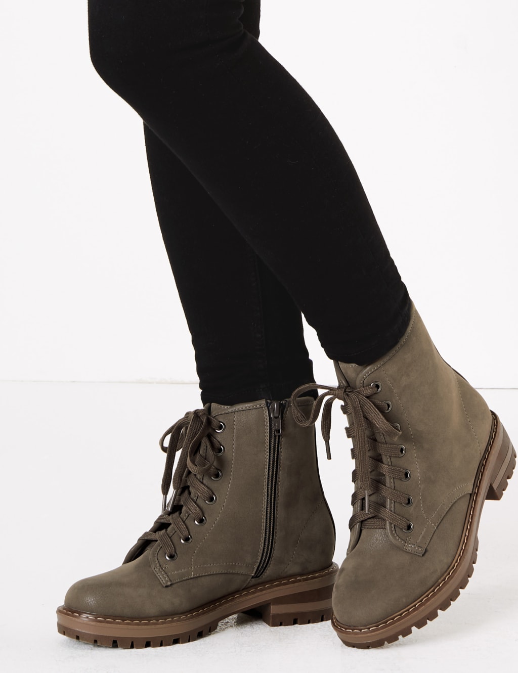 M&s lace up ankle boots shop