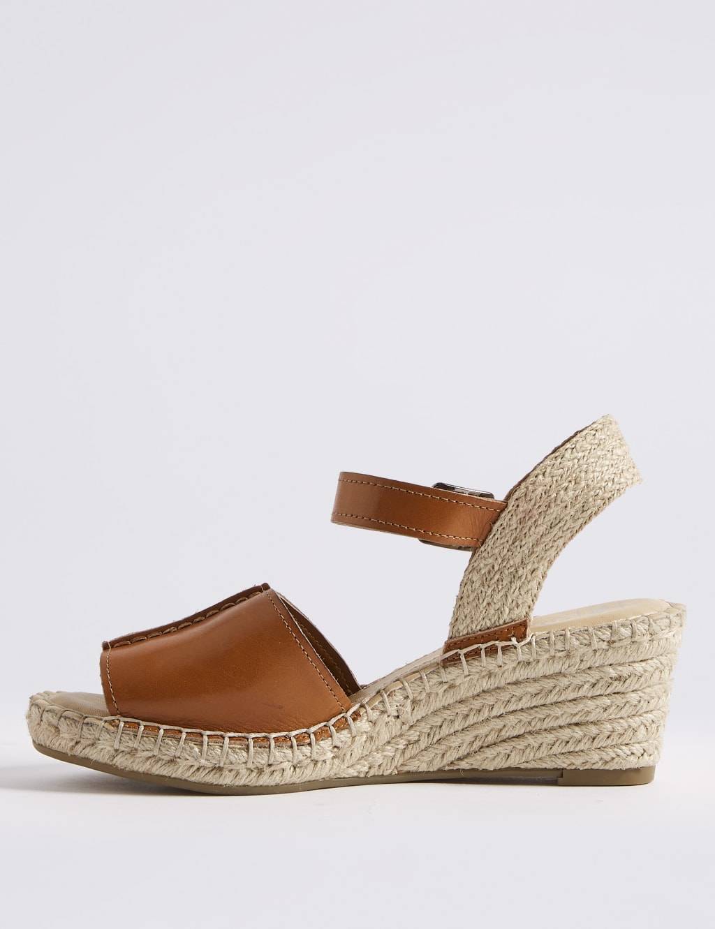 Leather Wedge Heel Espadrilles 5 of 6