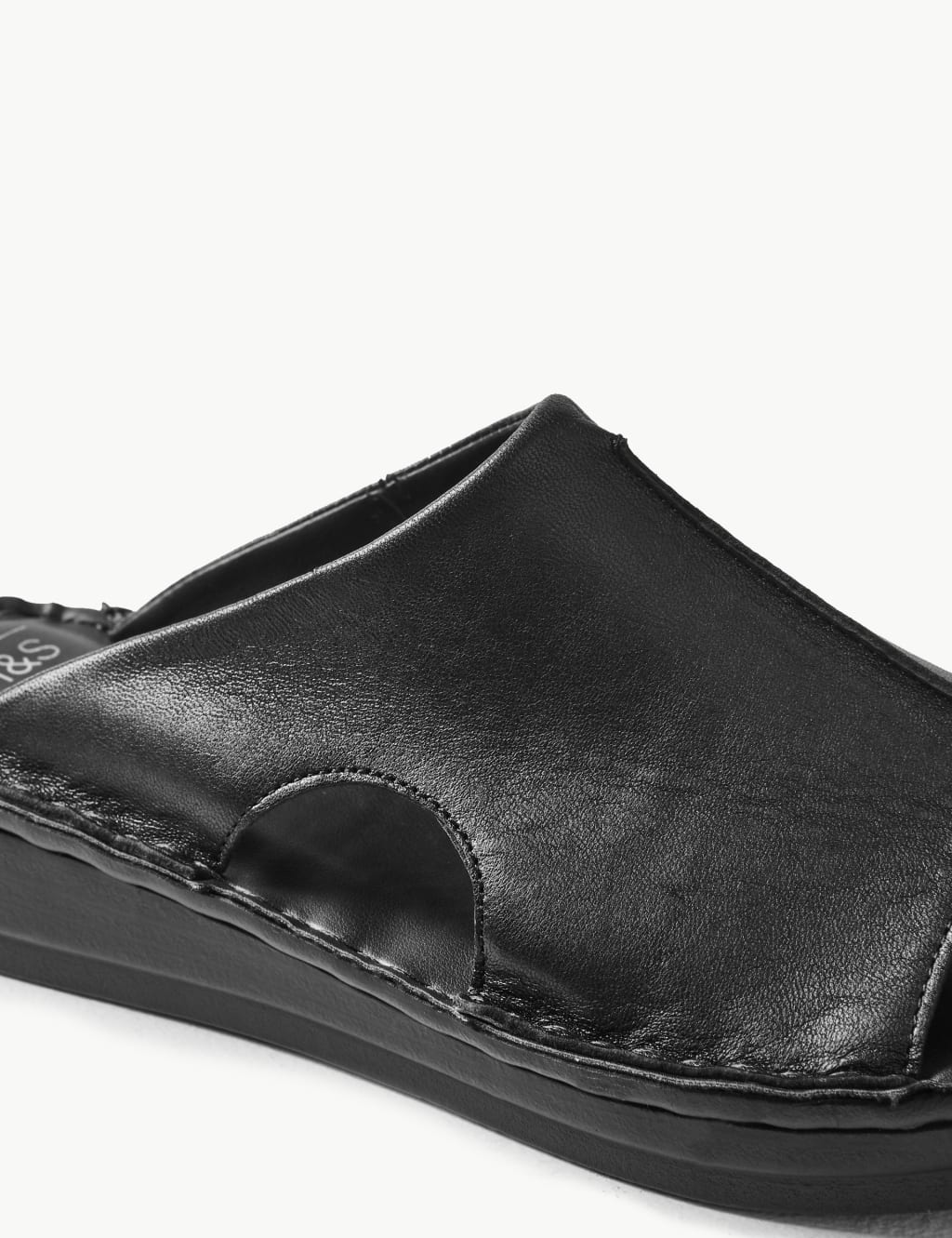 Leather Flatform Seamed Mule 4 of 6