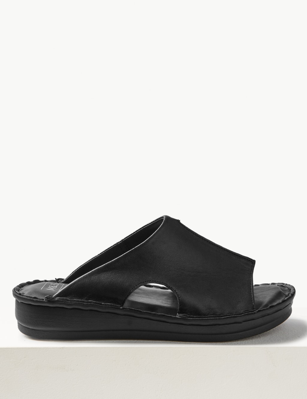 Leather Flatform Seamed Mule 2 of 6