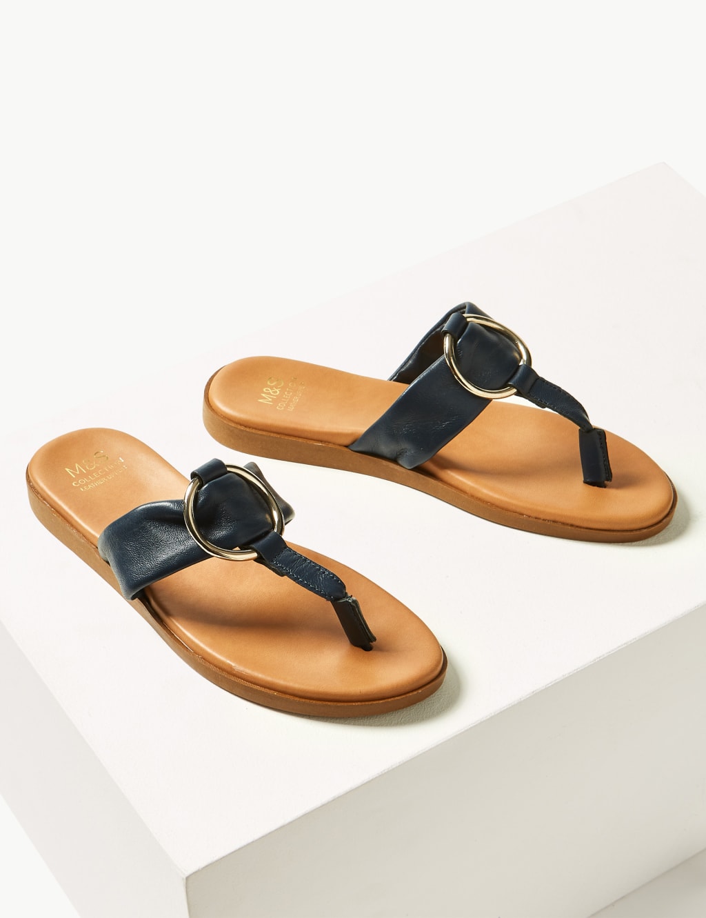 Leather Toe Thong Sandals 3 of 5