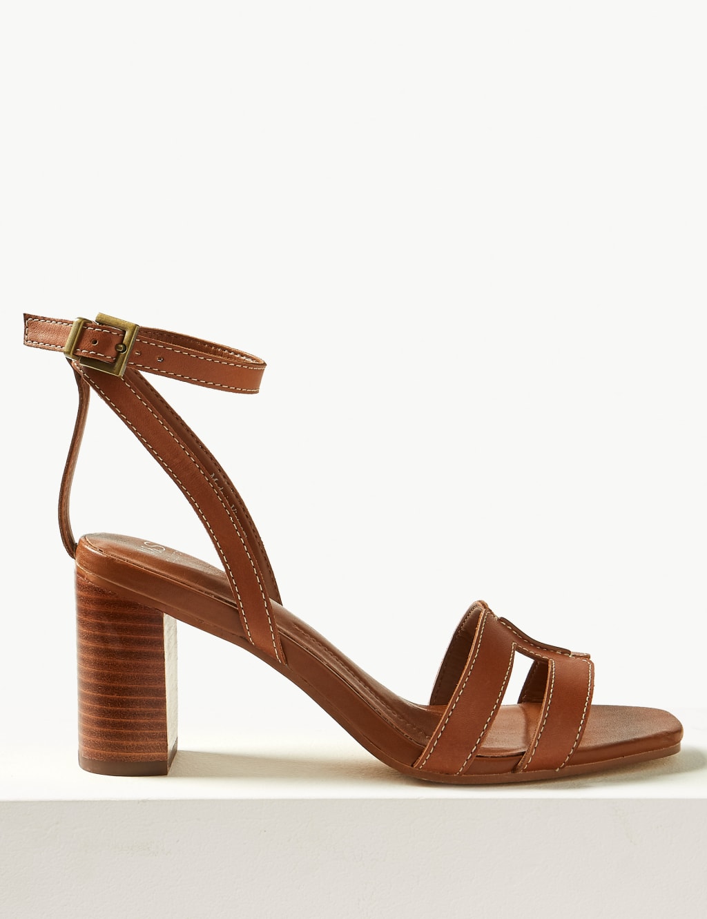 Leather Ankle Strap Sandals 2 of 5