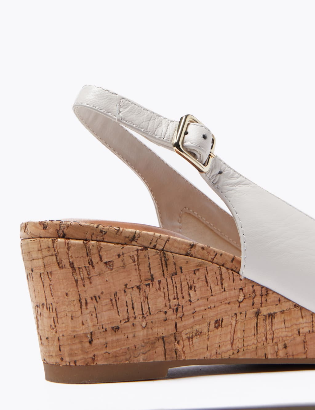 Leather Open Toe Slingback Sandals 4 of 5