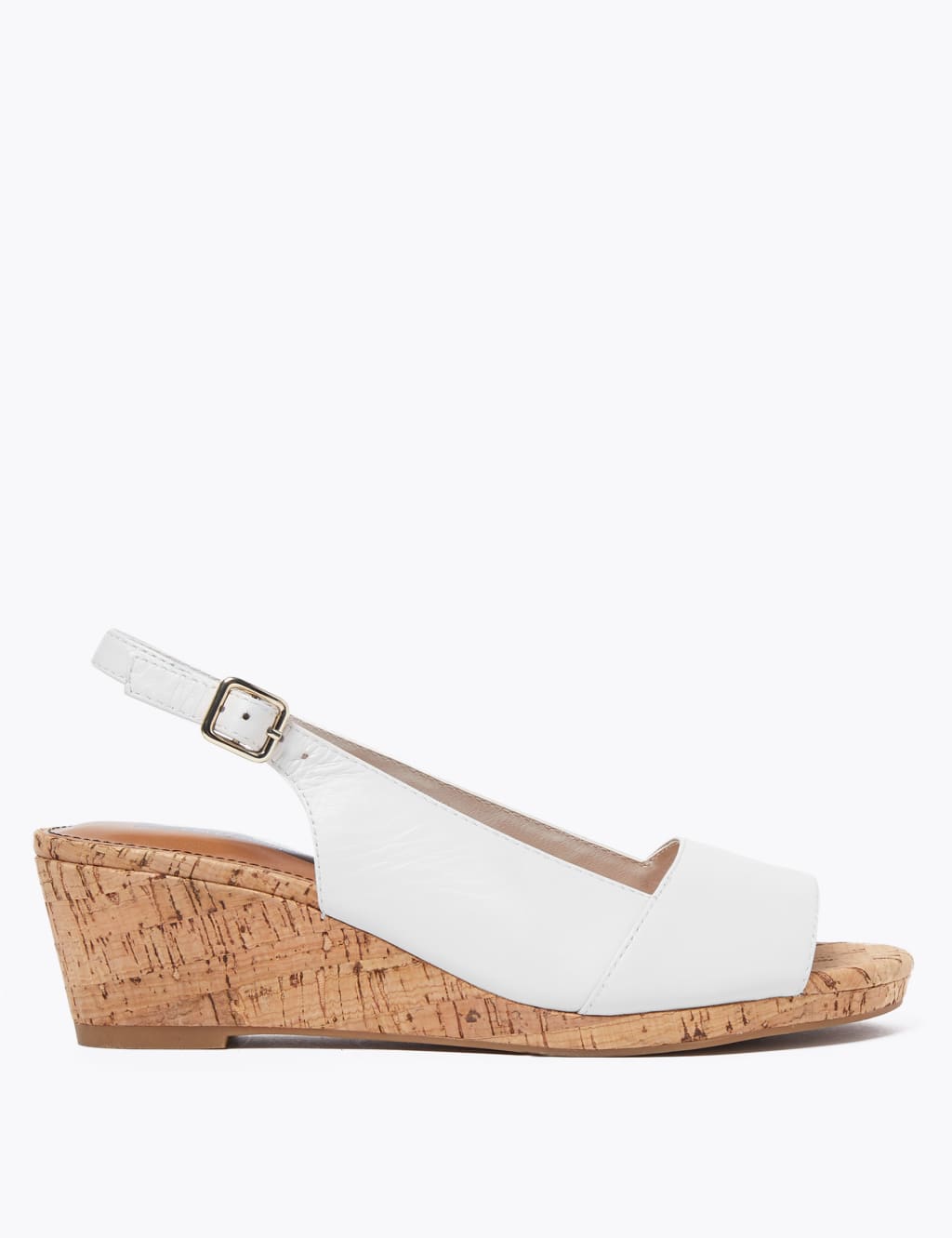 Leather Open Toe Slingback Sandals 2 of 5