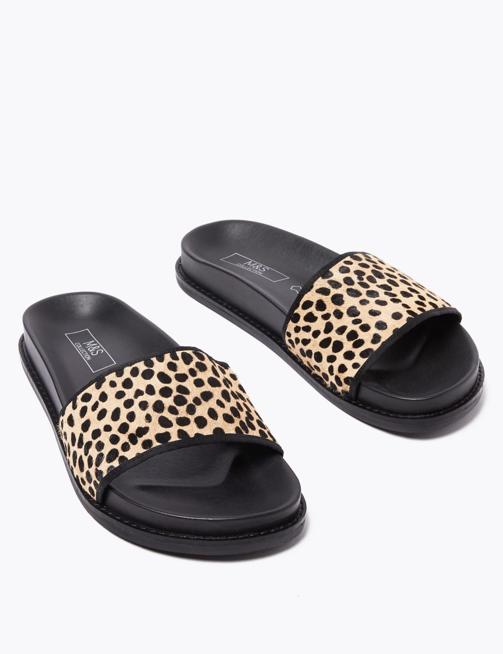 Leopard print sliders store