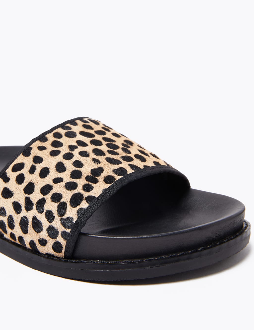 Leopard print sliders hotsell