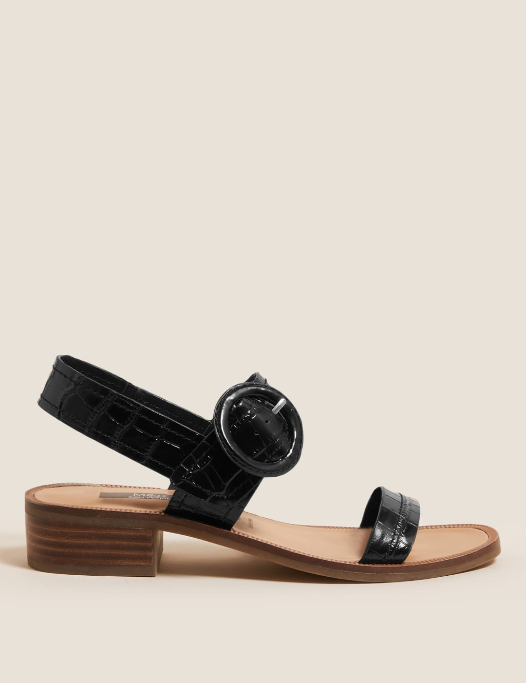 Leather Ankle Strap Block Heel Sandals 5 of 5